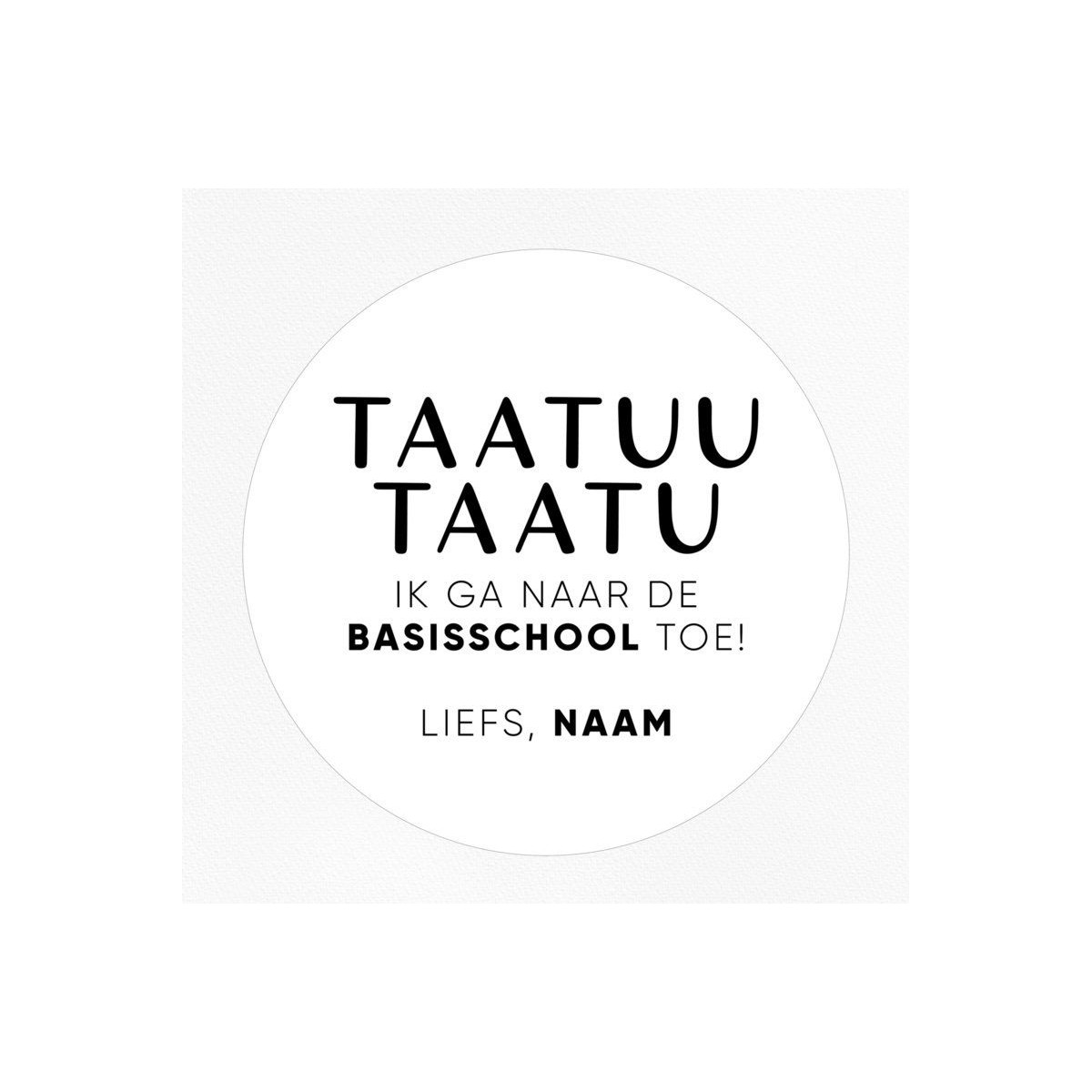 gepersonaliseerde stickervel taatuu