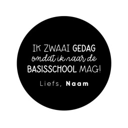 gepersonaliseerde stickervel zwaai gedag