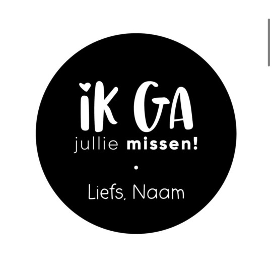 gepersonaliseerde stickervel missen