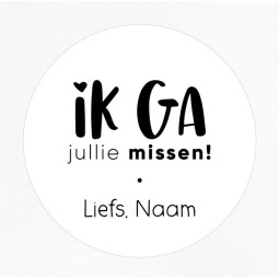 gepersonaliseerde stickervel missen