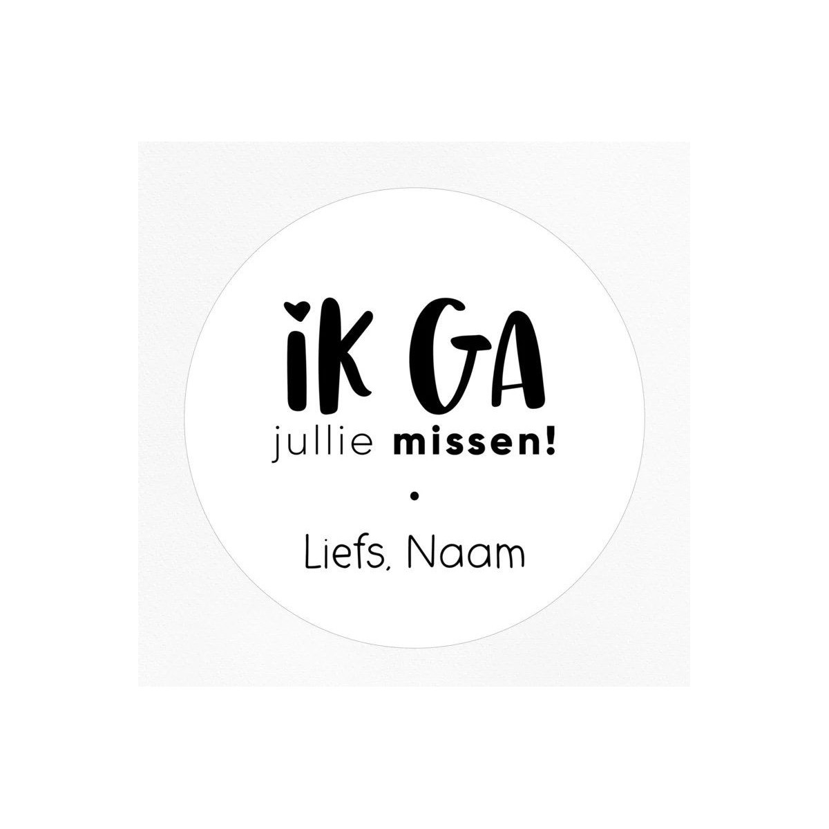 gepersonaliseerde stickervel missen