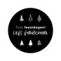 Gepersonaliseerd stickervel 24 stickers  Kerst sluitsticker familie