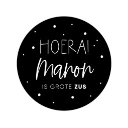 gepersonaliseerde stickervel grote zus