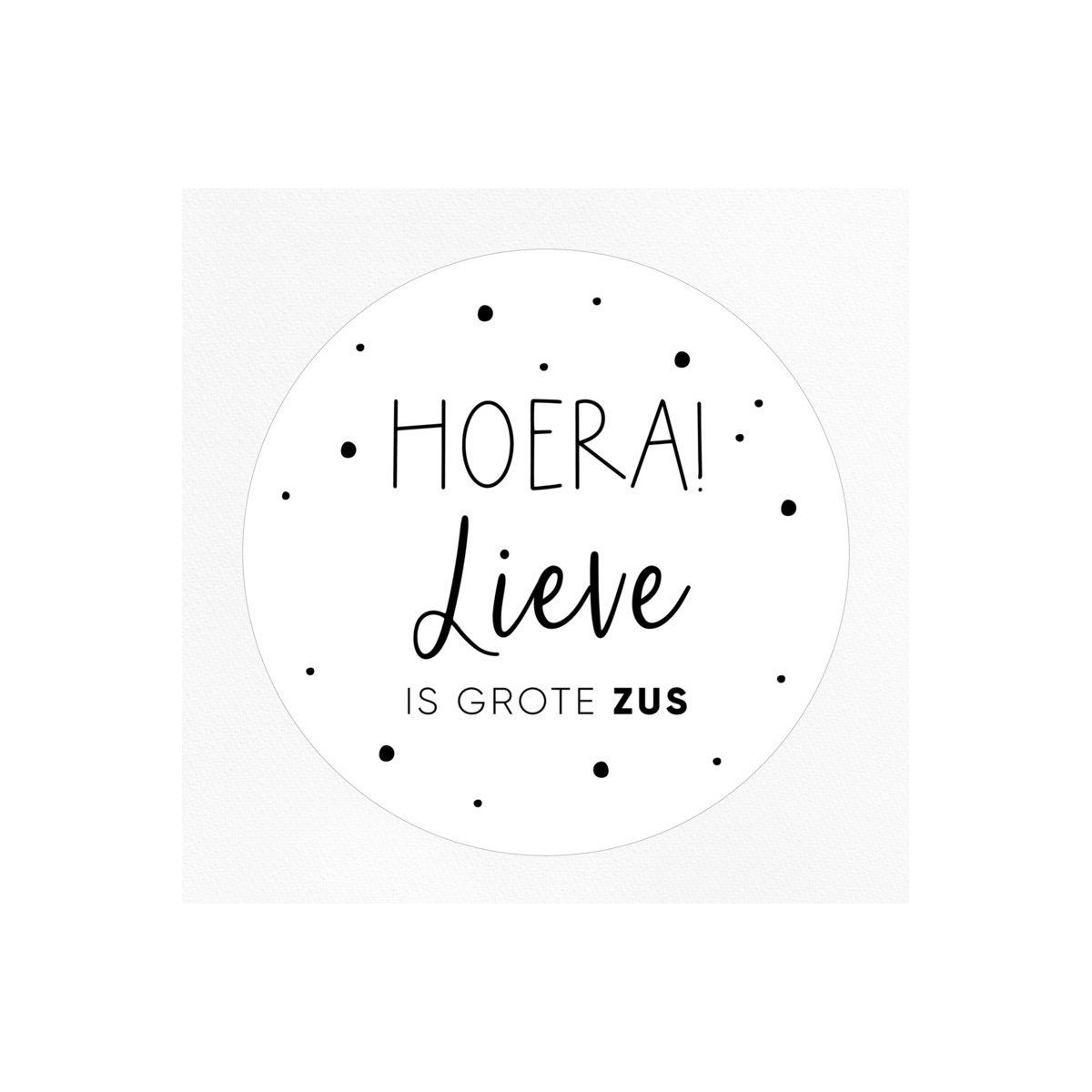 gepersonaliseerde stickervel grote zus