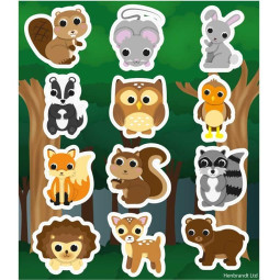 stickervel bosdieren