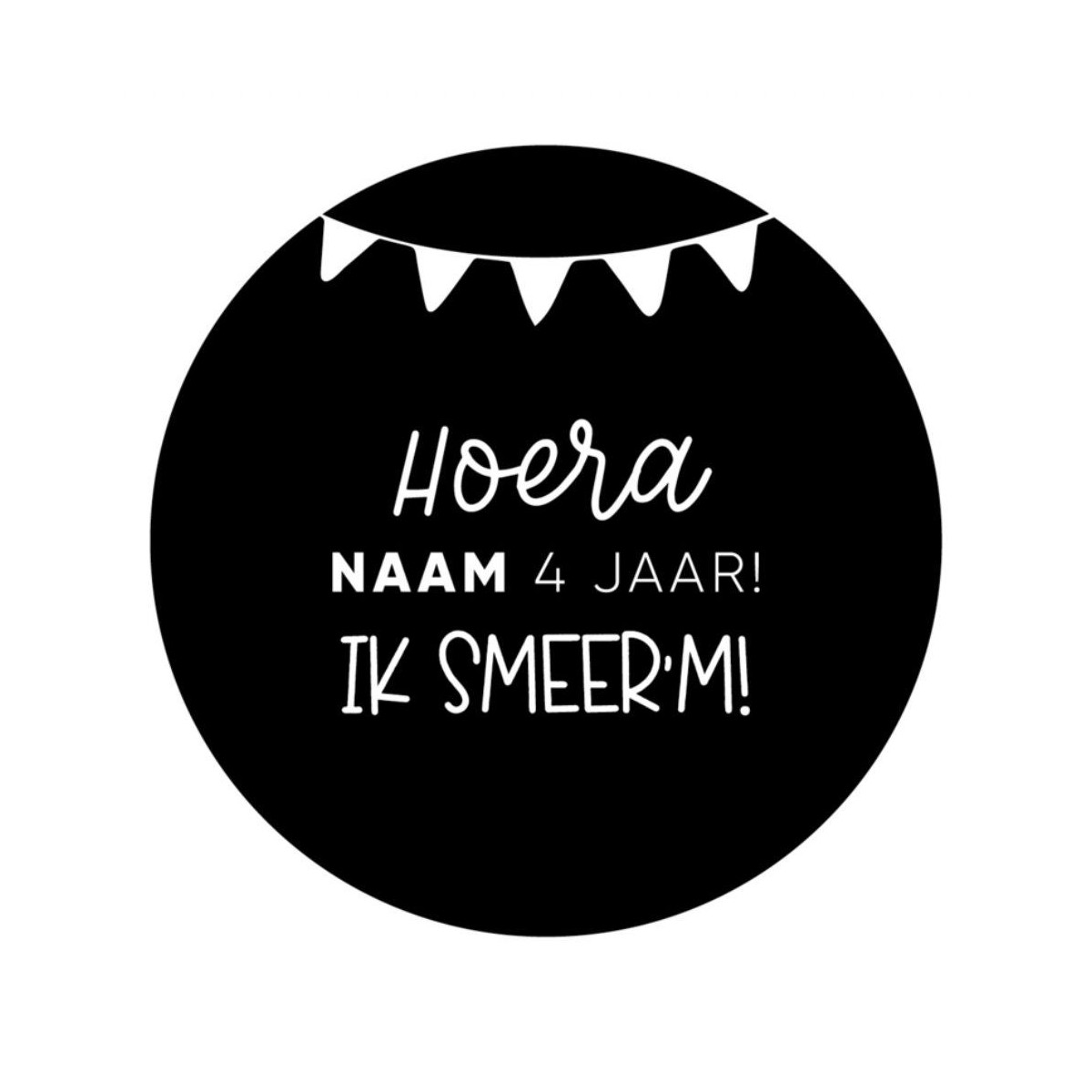 gepersonaliseerde stickervel smeer