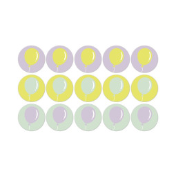 stickermix ballonnen mint