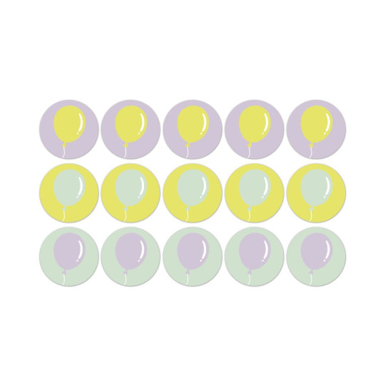stickermix ballonnen mint