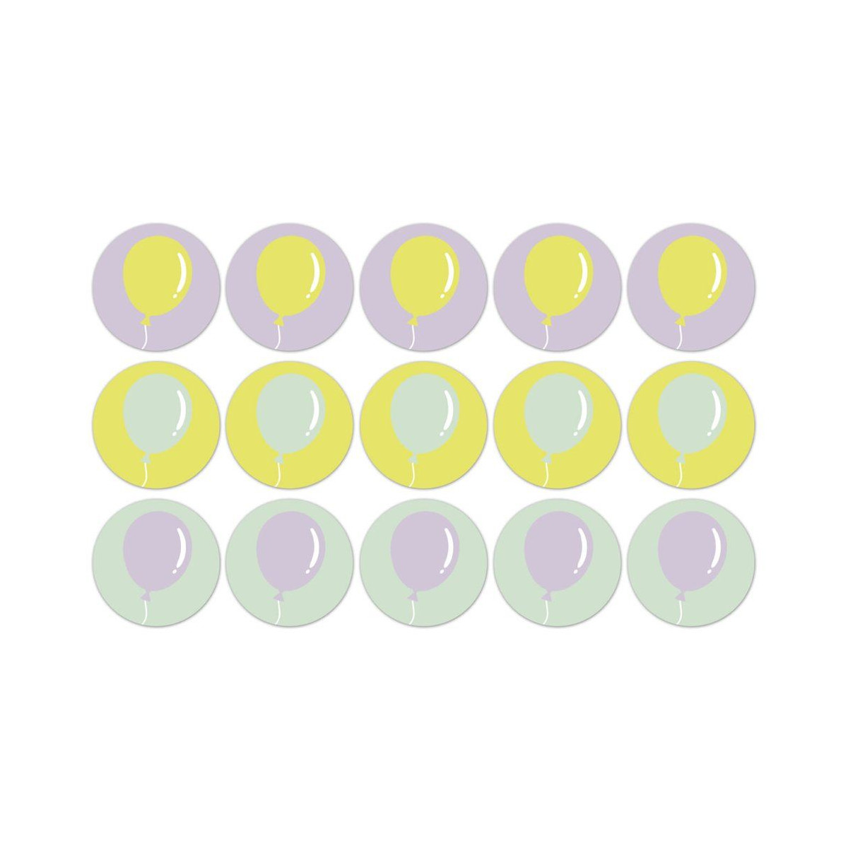 stickermix ballonnen mint