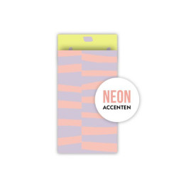 kadozakje streepjes lila geel neon