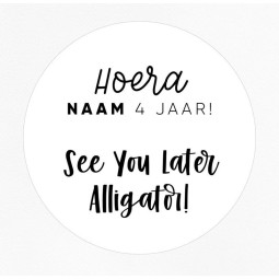 gepersonaliseerde stickers see you later alligator