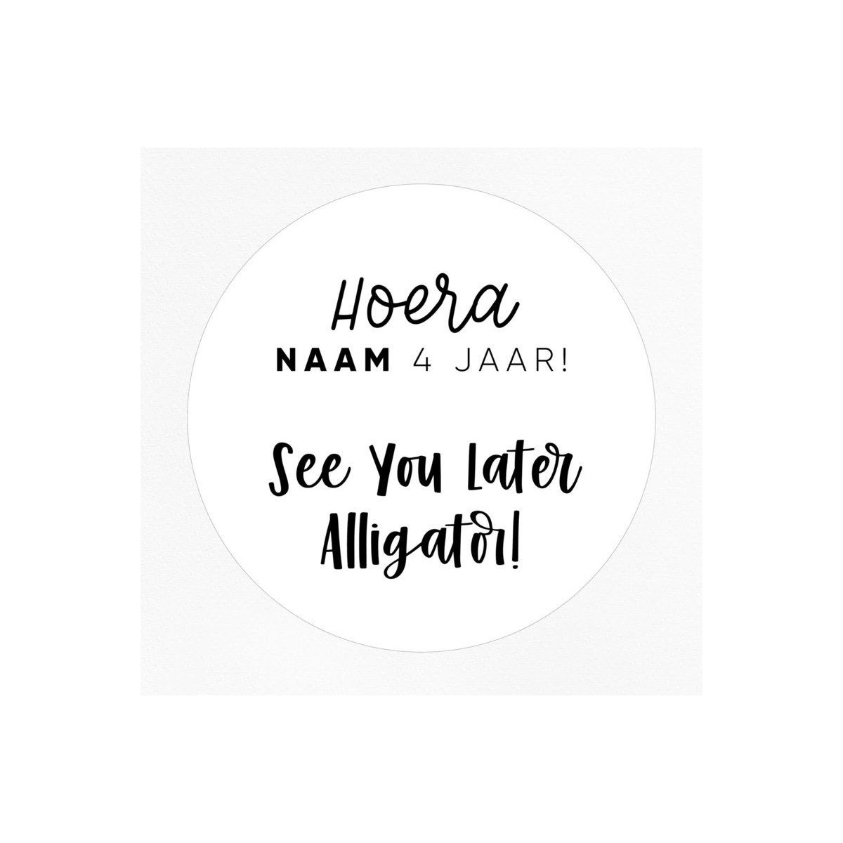 gepersonaliseerde stickers see you later alligator