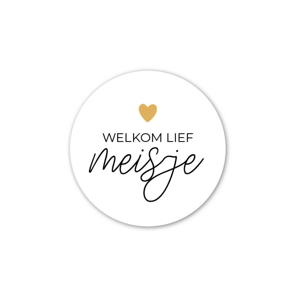 sticker welkom lief meisje