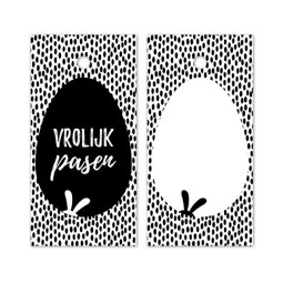 kadolabel Vrolijk pasen