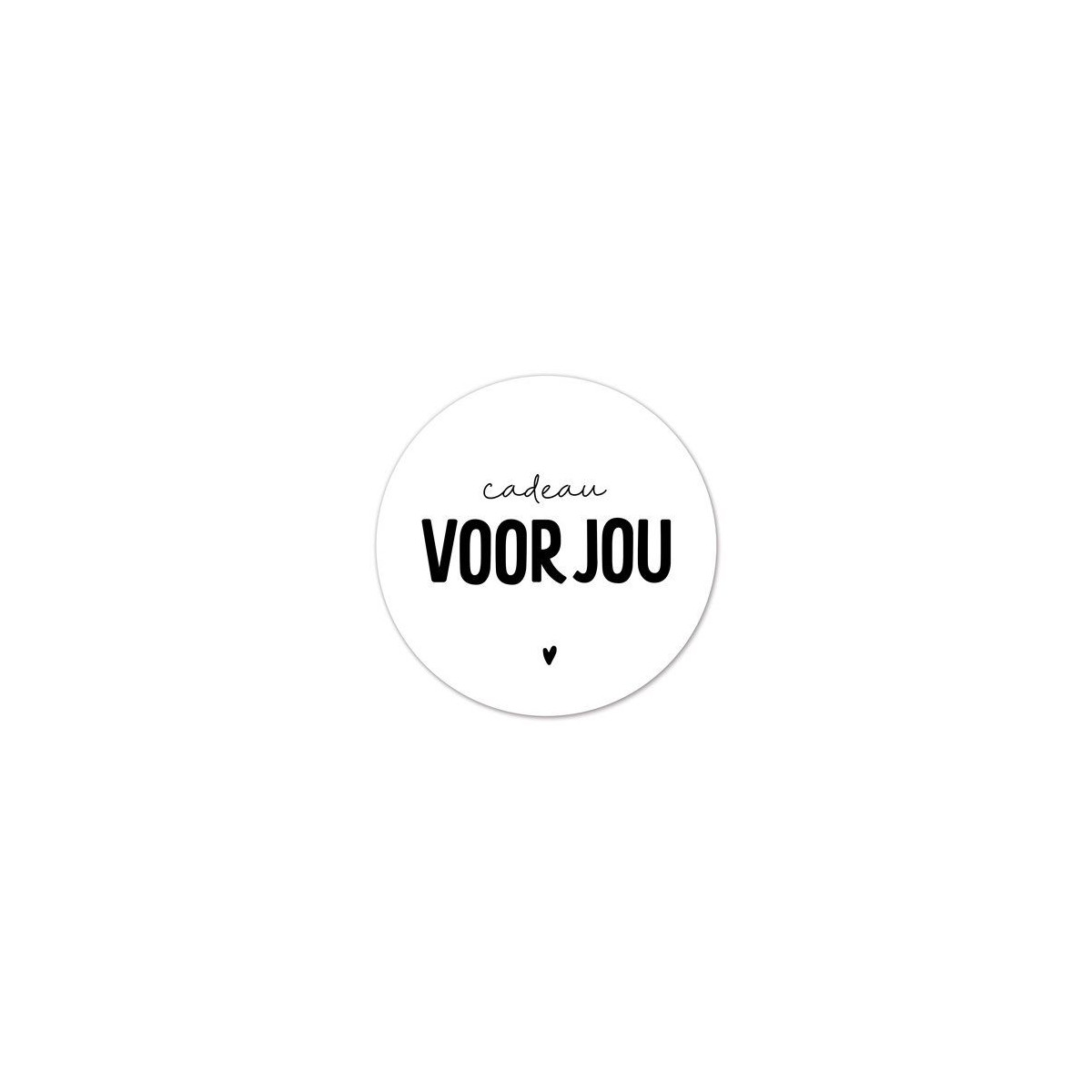 sticker cadeau voor jou