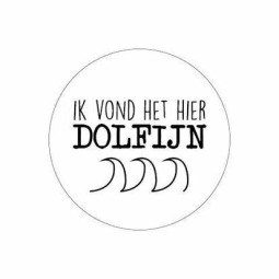 sticker dolfijn golfjes