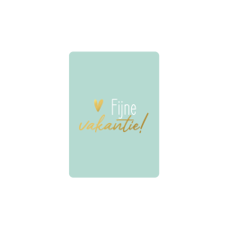 minikaart fijne vakantie mint