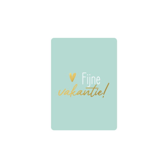 minikaart fijne vakantie mint