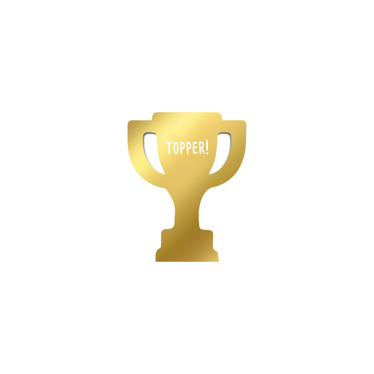 kadolabel beker topper