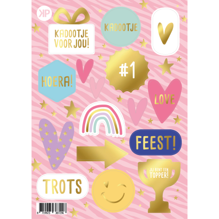 stickervel trots