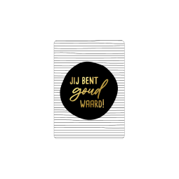 Minikaart goud waard goudfolie