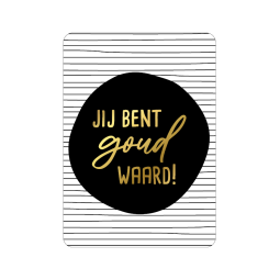 kaart goud waard goudfolie