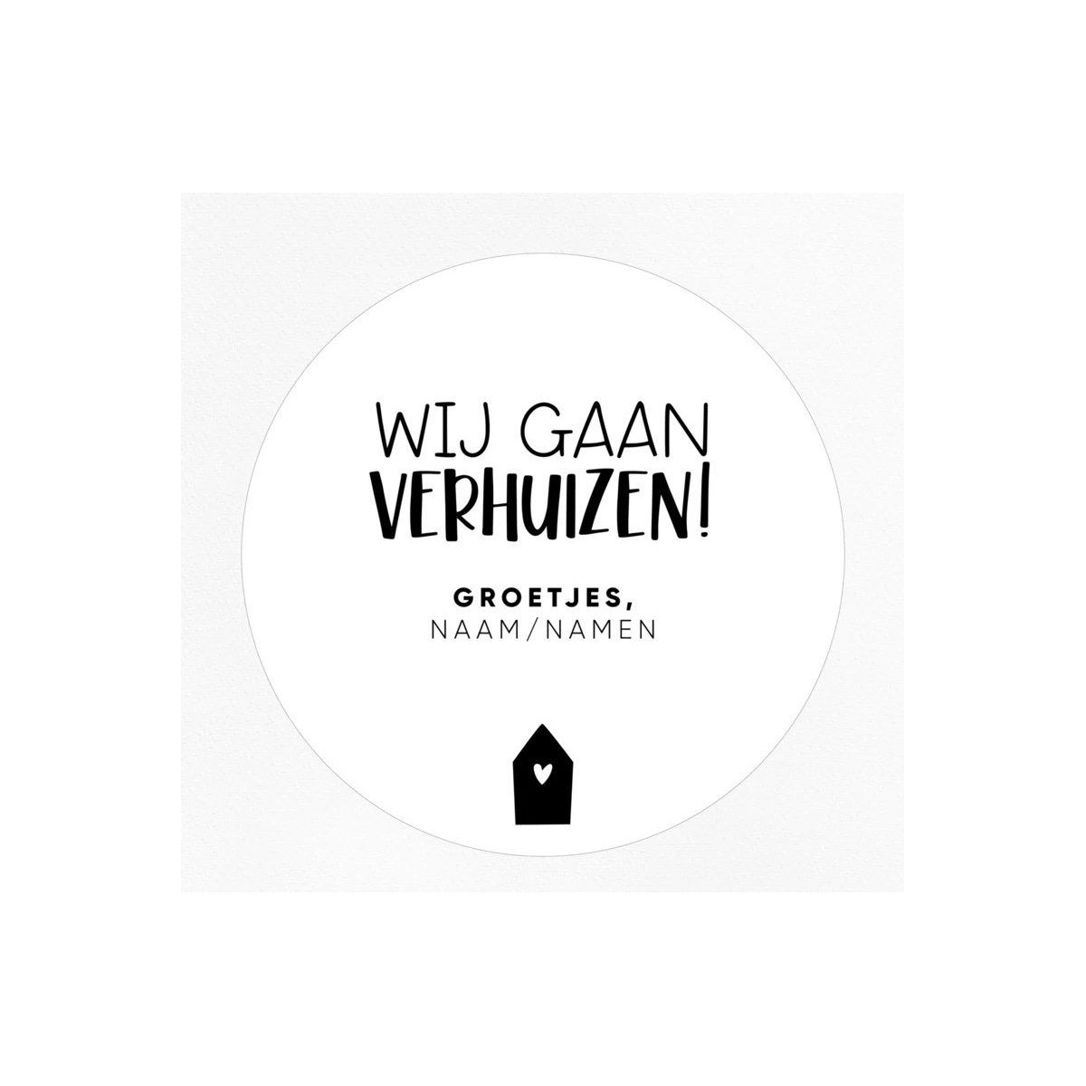 gepersonaliseerde stickers wij gaan verhuizen