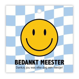 Kadolabel dubbel meester feestje