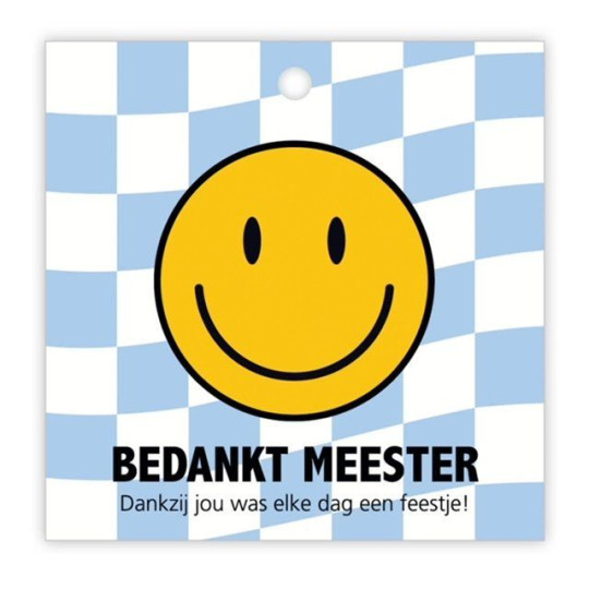 Kadolabel dubbel meester feestje