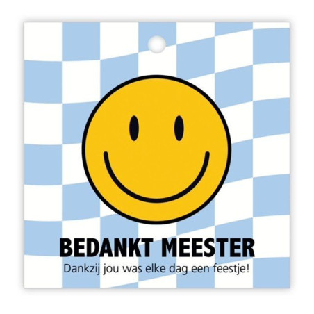 Kadolabel dubbel meester feestje