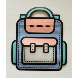 schooltas zakje lila roze