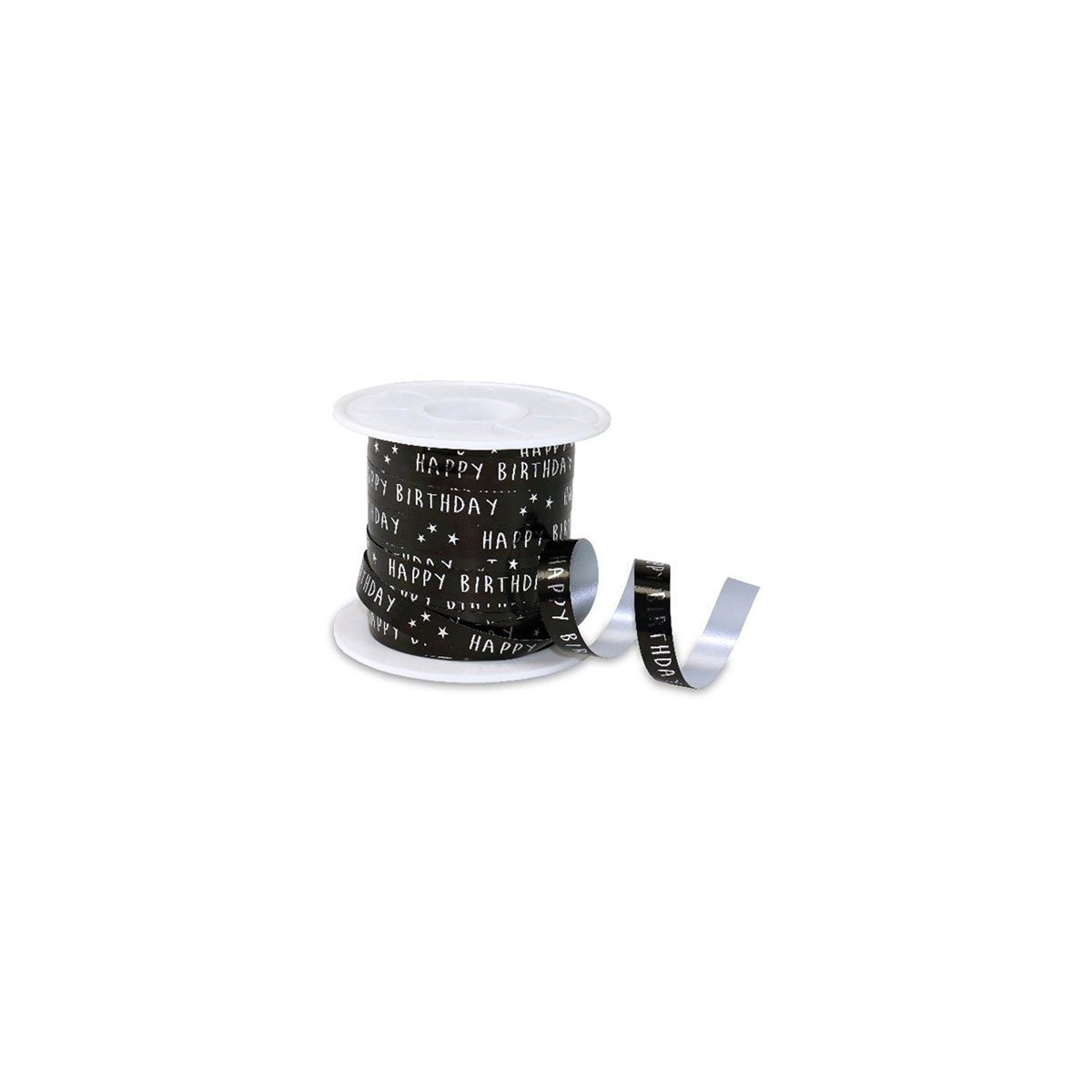 lint zwart zilver happy birthday