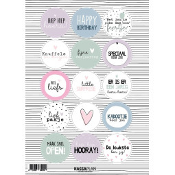 stickervel pastel