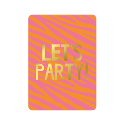 kaart let party knalroze