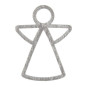 houten engel open zilver