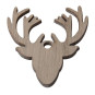 houten rendier naturel