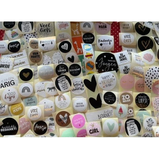 stickerpakket assorti mix