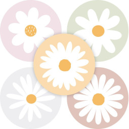 stickermix madeliefjes