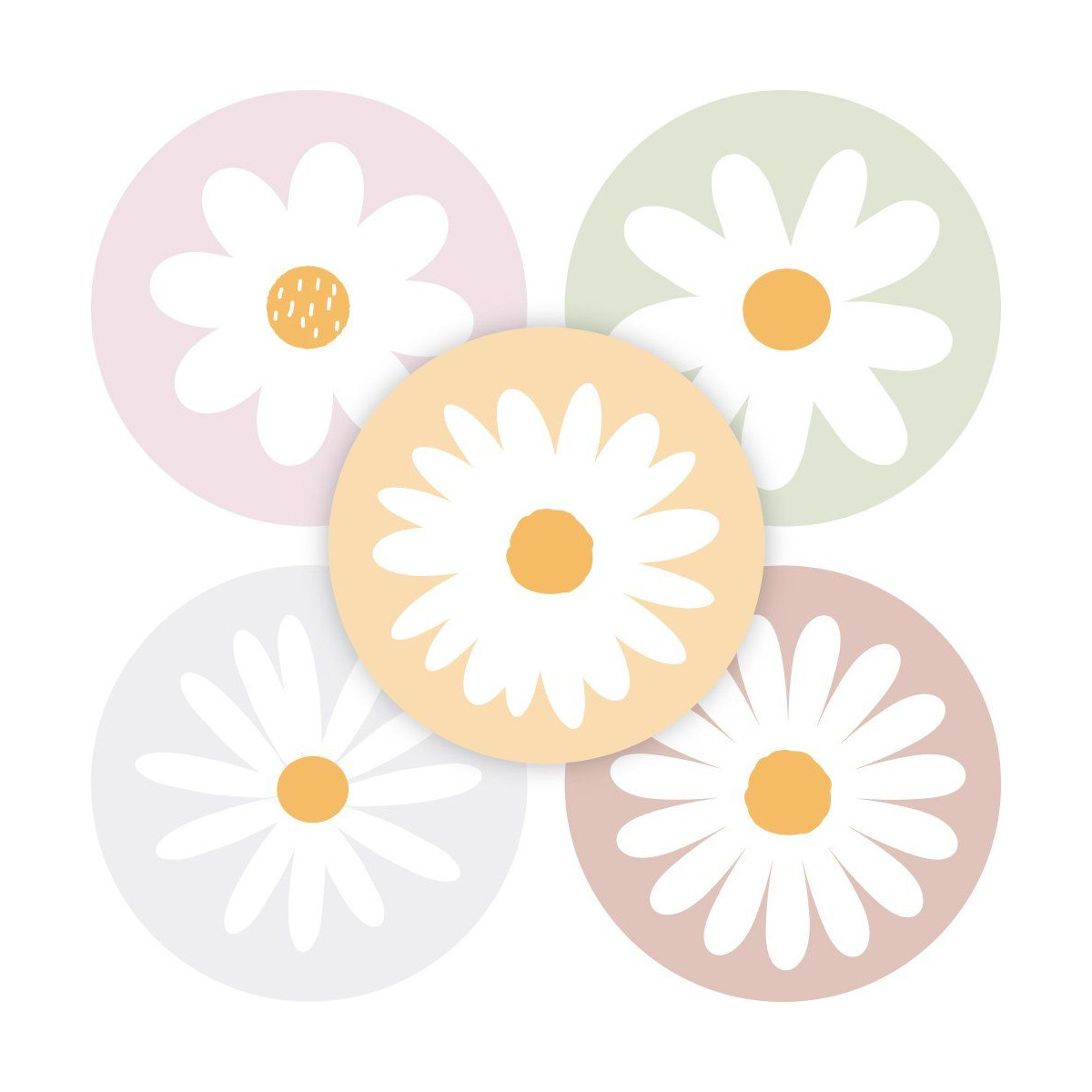 stickermix madeliefjes