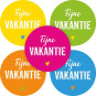 stickermix fijne vakantie kleur