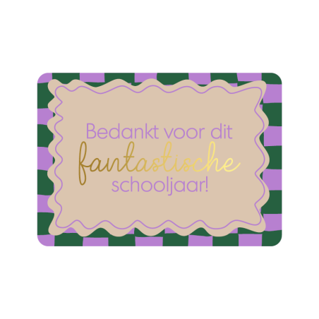 kaart fantastische schooljaar groen