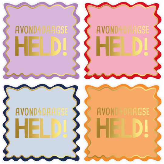 stickermix avondvierdaagse held