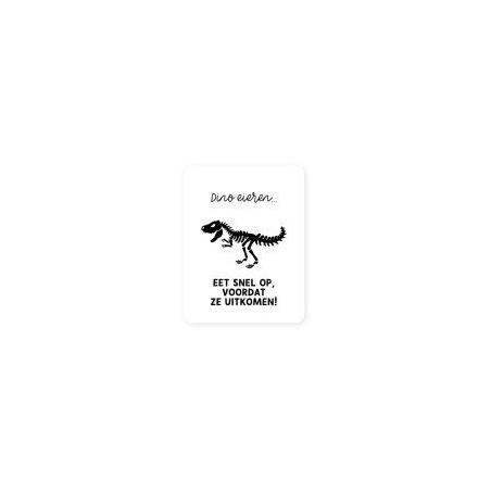 traktatiesticker dino eieren verticaal