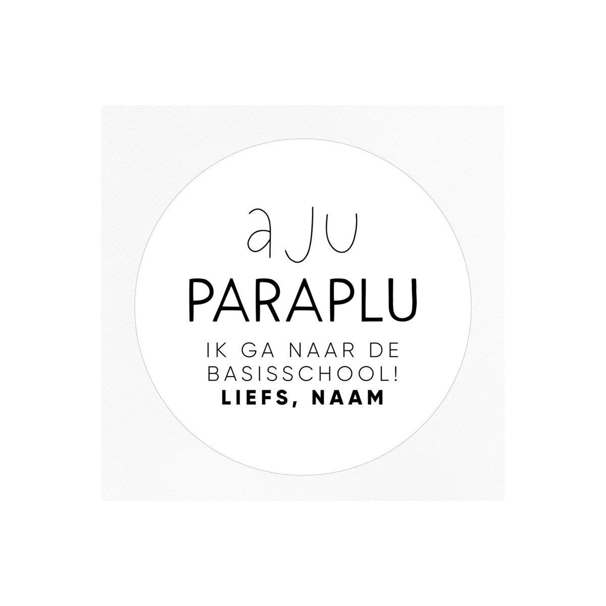 gepersonaliseerd aju paraplu basisschool