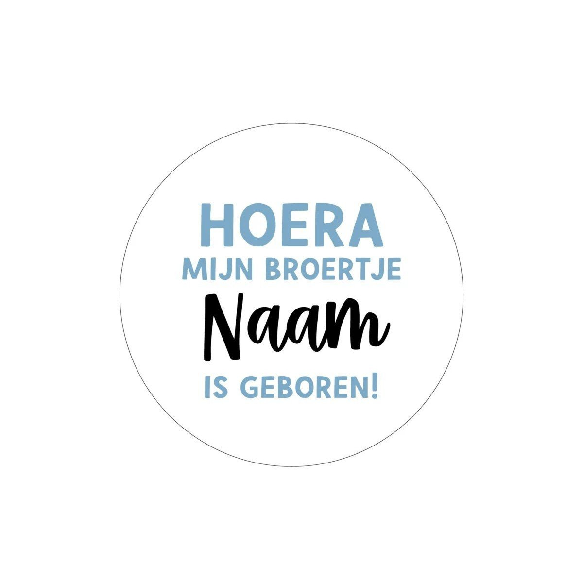 gepersonaliseerd broertje geboren blauw