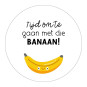 sticker tijd om te gaan banaan