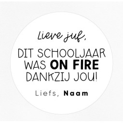 gepersonaliseerd on fire schooljaar