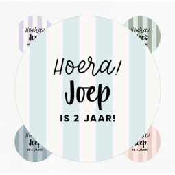 gepersonaliseerd hoera streep