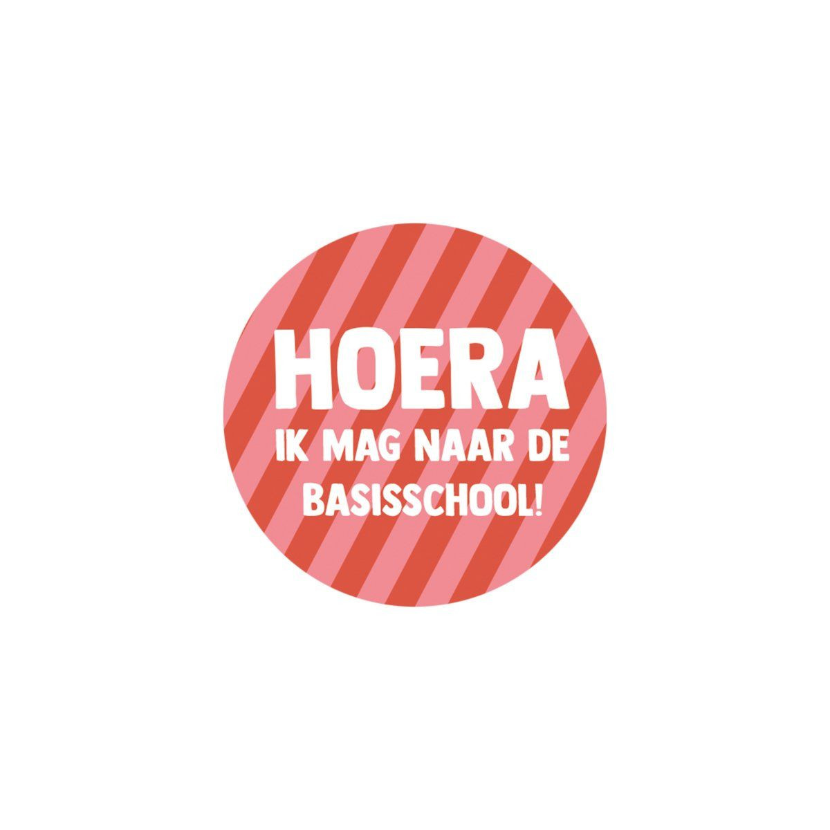 sticker streep basisschool roze