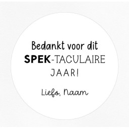 gepersonaliseerd spek taculair jaar